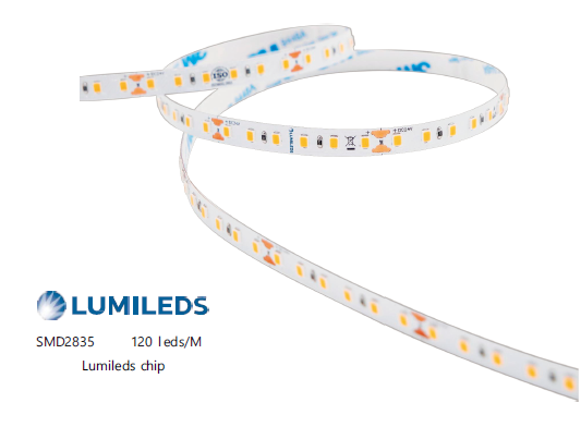 120leds/m IP20 SMD2835 Lumileds Chips LED Strip