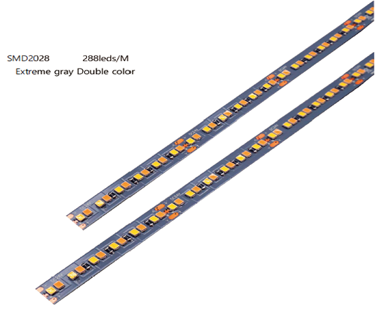 Extreme Gray Double Color SMD2028-288leds/m CCT Adjustable Flex LED Strip