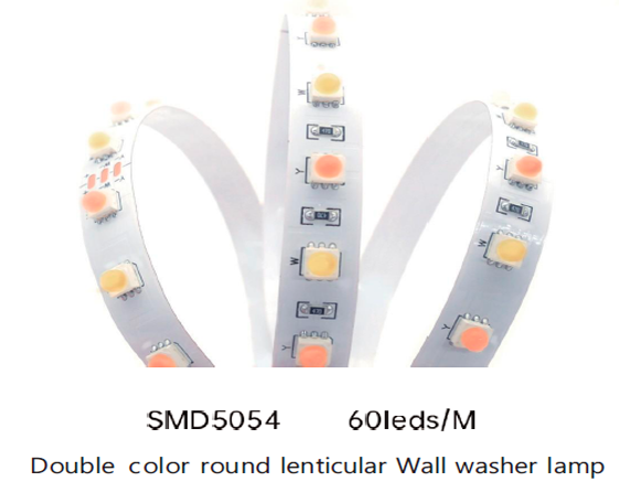 SMD5054-60leds/m CCT tunable Round Lenticular Wall Washer